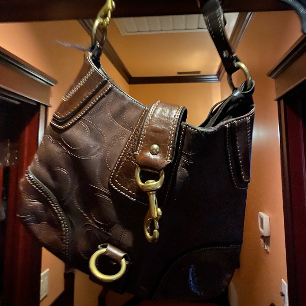 Strong Leather Coach bag